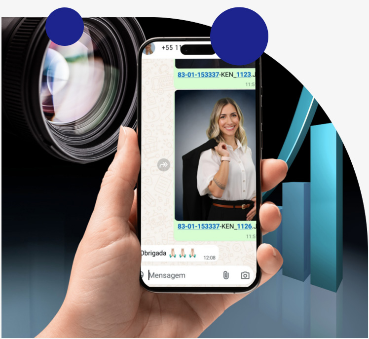 Plataforma ON-Connect – Ativações e atrações para eventos com Fotografia Profissional enviadas via WhatsApp – Expressão Studio